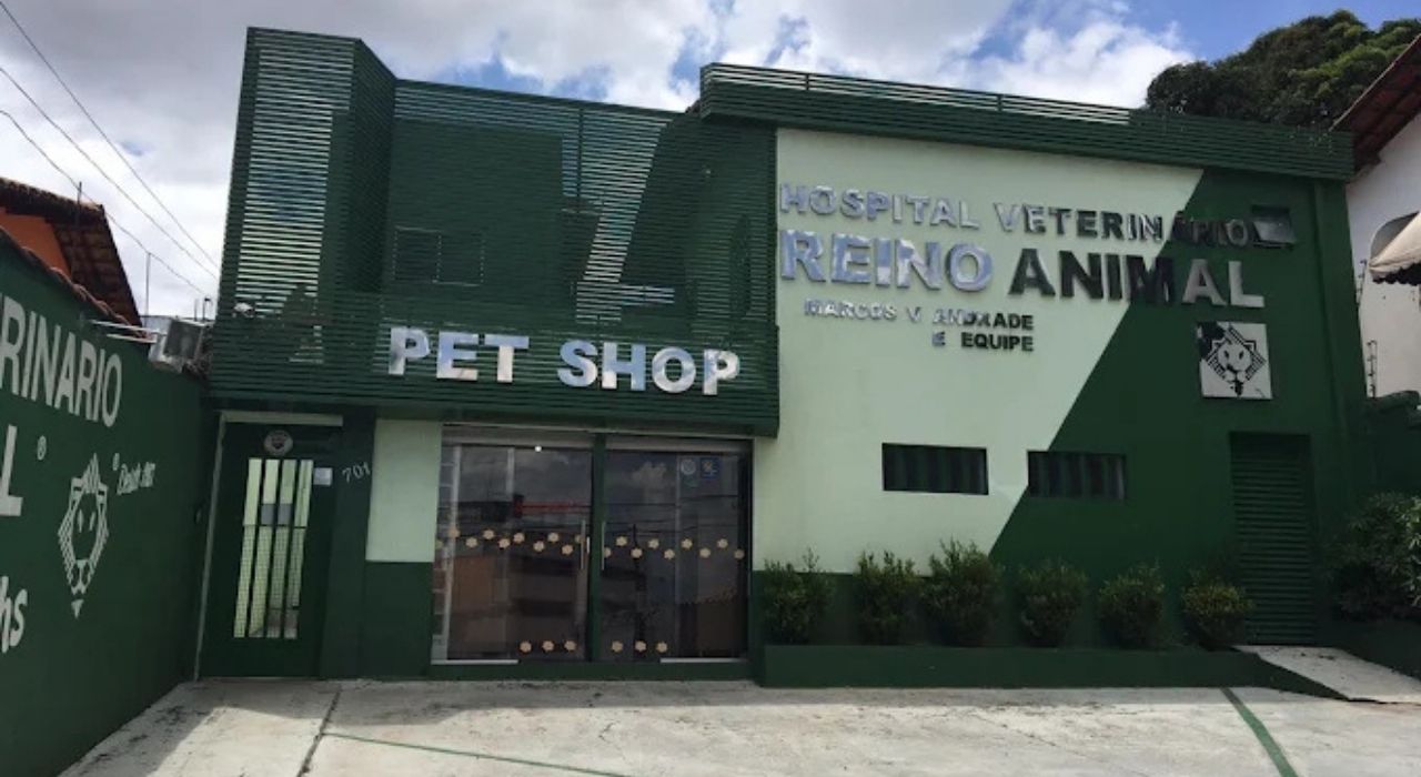 Fachada do Hospital Veterinário Reino Animal Betim
